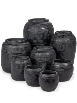 Best ohgreen Black Ancient Sierpot s l13xb13x11,5 zwart