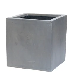 Best ohgreen Bloembak Fiberstone kubus 50x50cm grijs