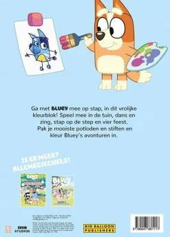 Hot ohgreen Bluey - kleur mee met bluey
