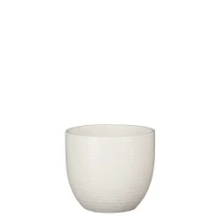 Best ohgreen Carrie pot rond wit glaze - h14xd16cm