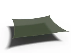 Hot ohgreen Coolfit schaduwdoek vierkant, 360x360cm, olijf