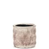 Hot ohgreen Craquelé Pot flame rose d10 h9 cm