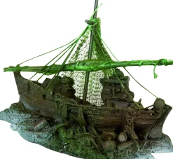 Hot ohgreen Decoratie vissersboot klein (4015)