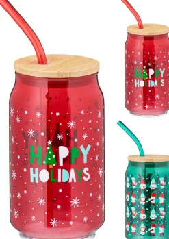 Best ohgreen Drinkglas met rietje