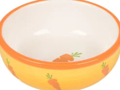 Clearance ohgreen Eet- en drinkpot ibo rond geel & wit