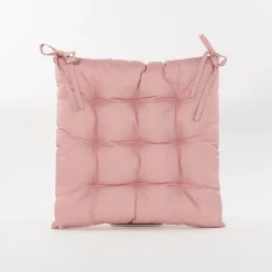 Best ohgreen Gewatteerd stoelkussen oud roze 38x38cm