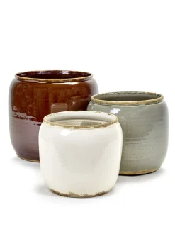 Outlet ohgreen Glazed shades Pot costa m white d21h21