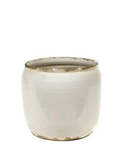 Online ohgreen Glazed shades Pot costa s white d18,5h19