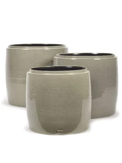 New ohgreen Glazed shades Sierpot l38xb38xh38 grijs