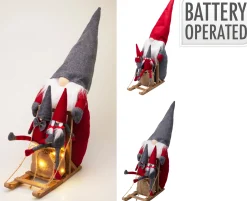 Best ohgreen Gnome op wagen 50cm led
