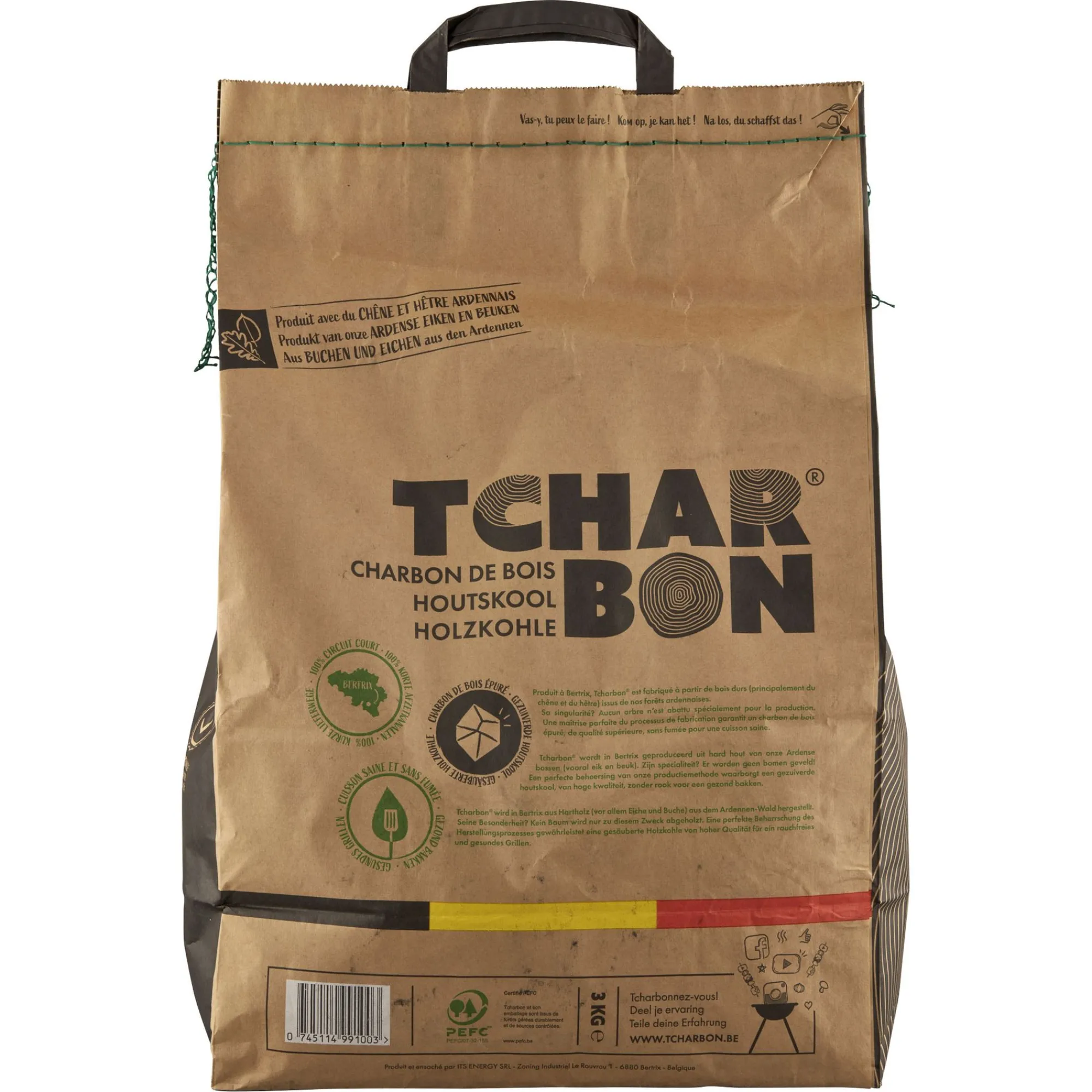 Discount ohgreen Houtskoolzak 100% belg 3kg