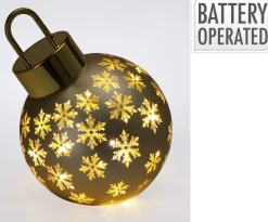 Best ohgreen Kerstbal met led 20cm