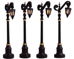 Best ohgreen Koloniale straatlantaarn, set van 4, zonder (4,5v)