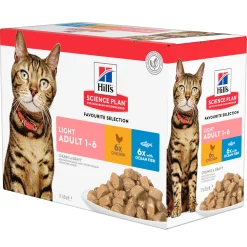 Sale ohgreen Natvoer voor katten science plan adult light kip en zeevis 85g multipack