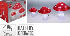 Best ohgreen Paddenstoel led set van 3stuks