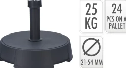 Clearance ohgreen Parasolvoet 25kg antraciet