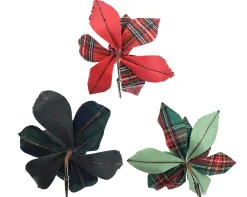 Clearance ohgreen Poinsettia polyester fluweel