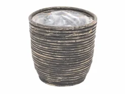 Sale ohgreen Pot round balloon stripe bw d13h11cm