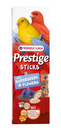 Best ohgreen Prestige sticks kanaries met superzaden & bloemen - 2 stuks 60g