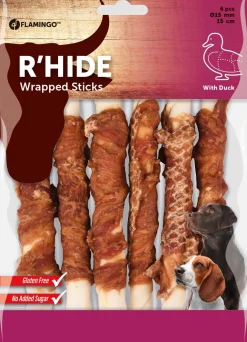 Sale ohgreen R'hide duck wrapped stick 15mm 15cm 6st 180gr