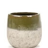Discount ohgreen Rustic Pot dip 16,5x16,5x15,5 grn/znd