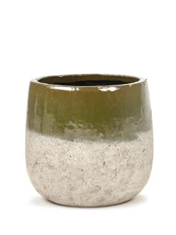 Discount ohgreen Rustic Pot dip 16,5x16,5x15,5 grn/znd
