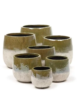 Discount ohgreen Rustic Pot dip 16,5x16,5x15,5 grn/znd