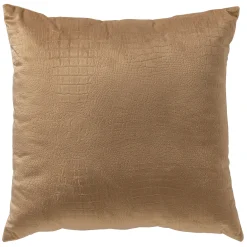 Best ohgreen Sierkussen croco tobacco brown