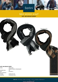Online ohgreen Sjaal heren black/camel