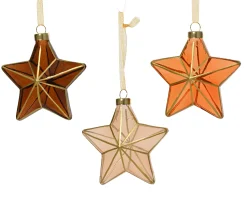 Sale ohgreen Ster glas transparant met strepen goud