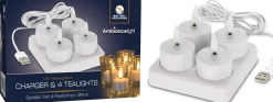 Sale ohgreen Theelicht met led set van 4