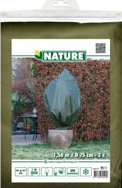 Outlet ohgreen Winterafdekhoes 75cmx1,5m groen 2 stuks